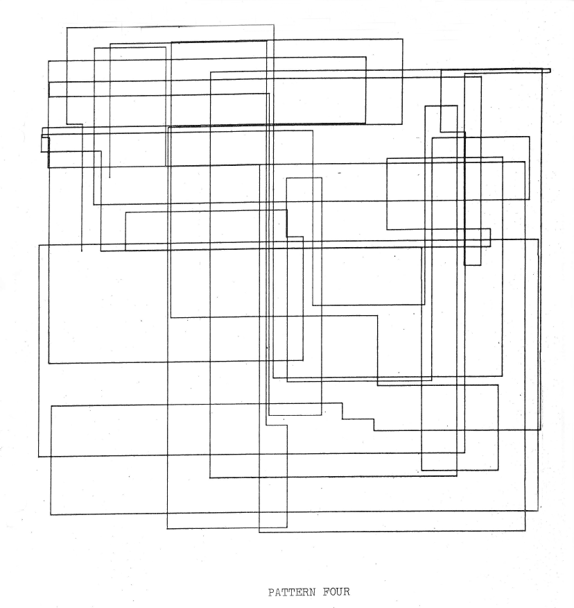 A. Michael Noll: Pattern Four, 1962